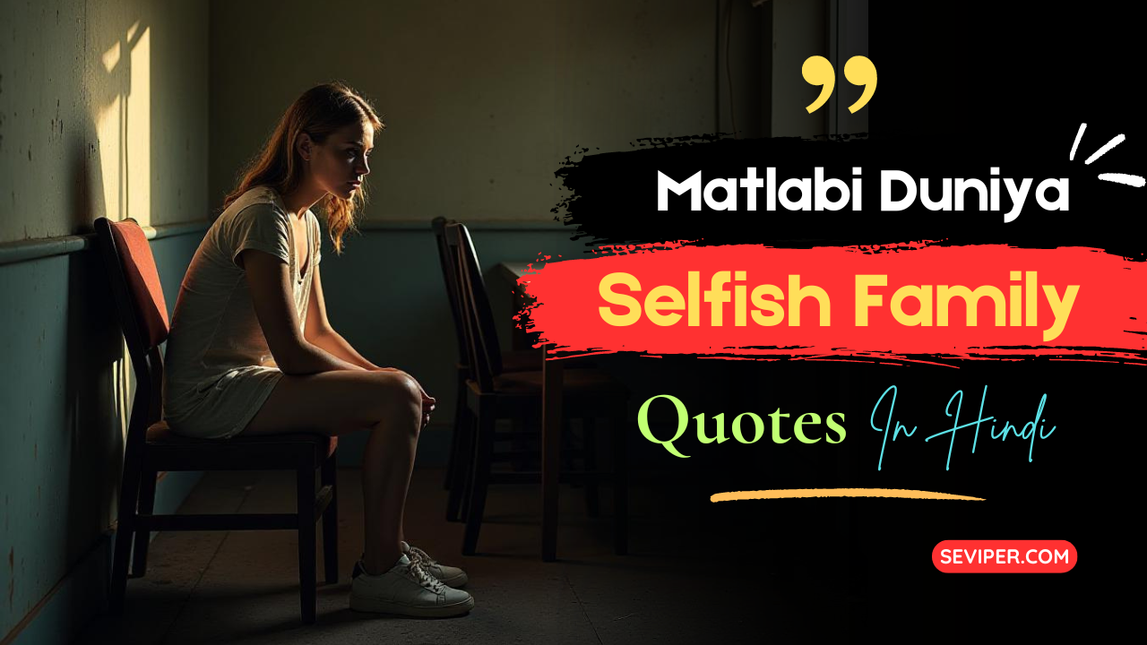 Matlabi Duniya Selfish Family Quotes In Hindi