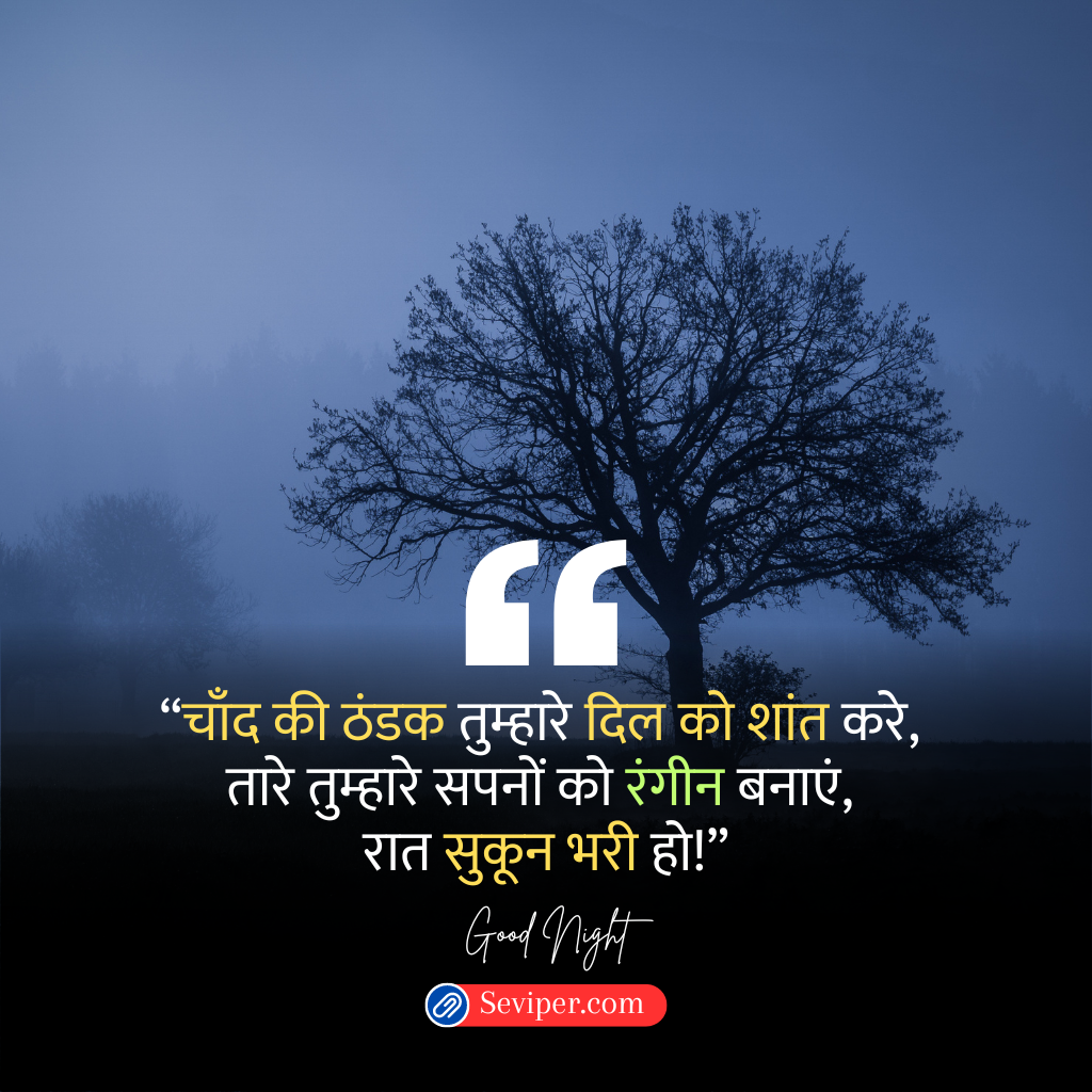 Good Night Quotes in Hindi