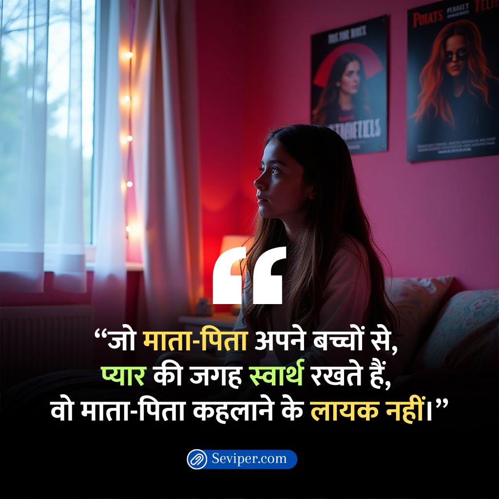 Matlabi Maa Baap Quotes in Hindi