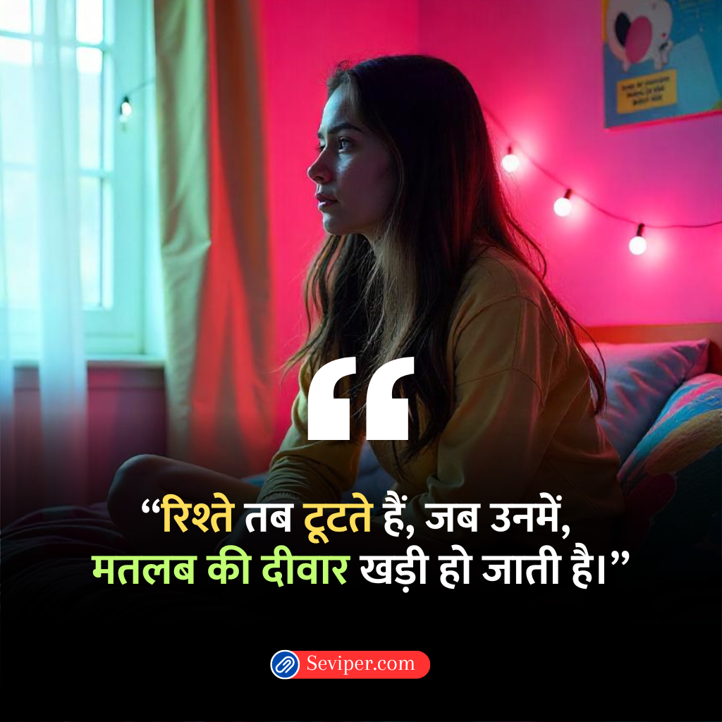 Selfish Family Quotes in Hindi