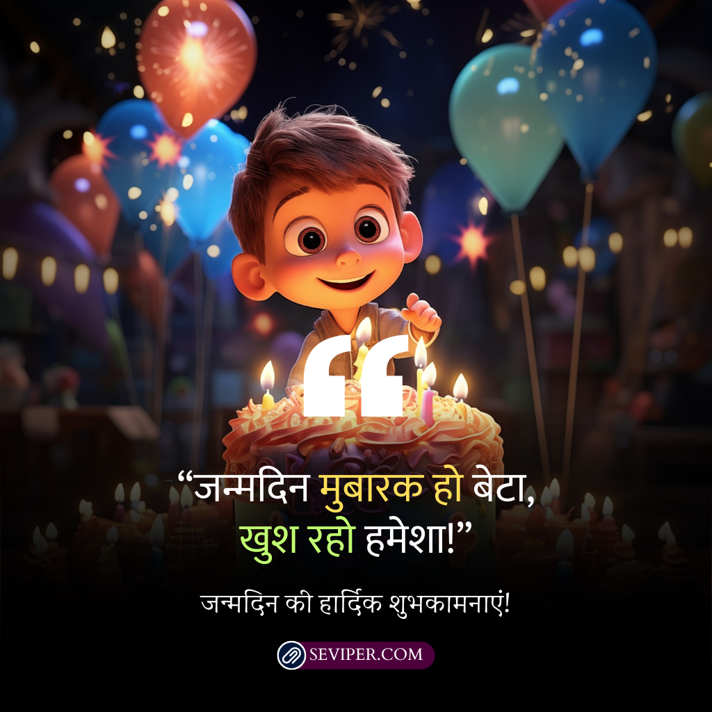 Happy Birthday Beta Wishes In Hindi