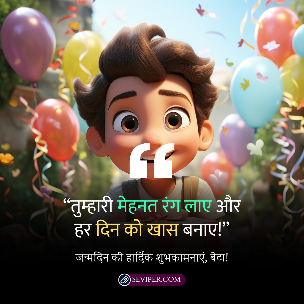 Son Birthday Wishes In Hindi