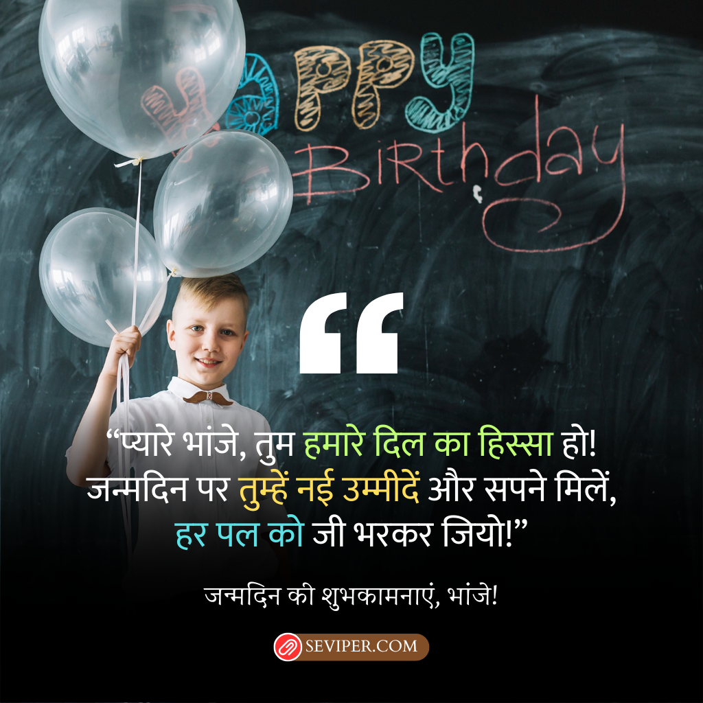 Bhanja Birthday Wishes in Hindi