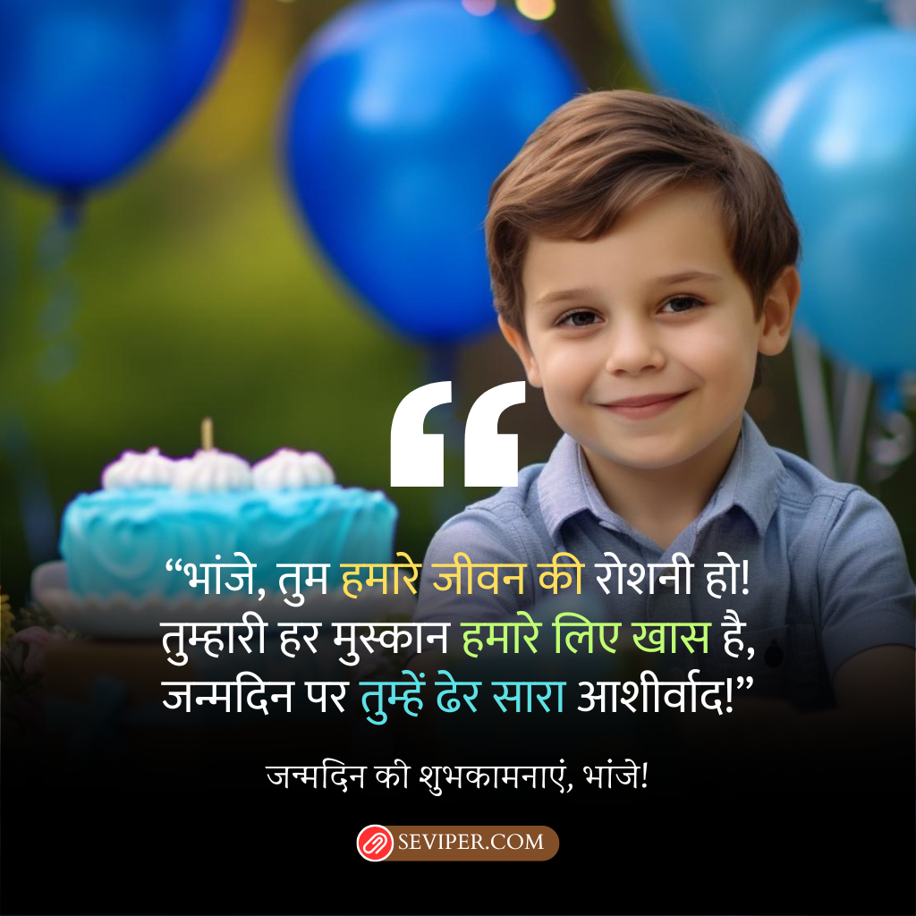 Bhanja Birthday Wishes in Hindi